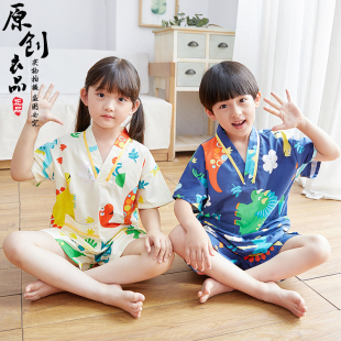 ♤ Children's Steaming Clothes, Women's Pure Cotton Baby Bath Clothes, Big Kidsren, Boys, Girls, Kidsren's Family Clothes, Full Card