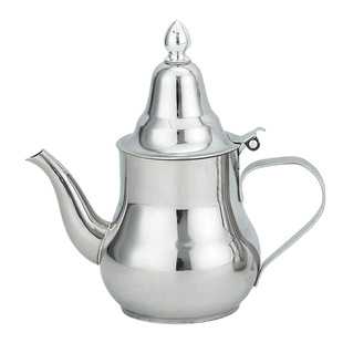 Stainless Steel Golden Arabic Coffee Pot Moroccan Pot Turkish Teapot Inox Marocain Teapot