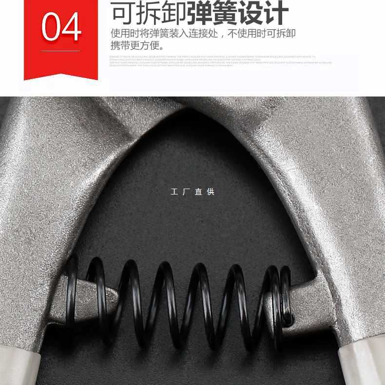 5IJO日本福冈白铁皮剪钢丝网剪刀铝塑板剪刀不锈钢板剪刀带弹簧工