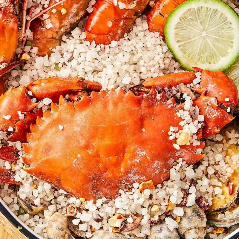 大粒海盐盐焗调味料500g海鲜海盐调味料香料粗盐盐焗专用料|undefined