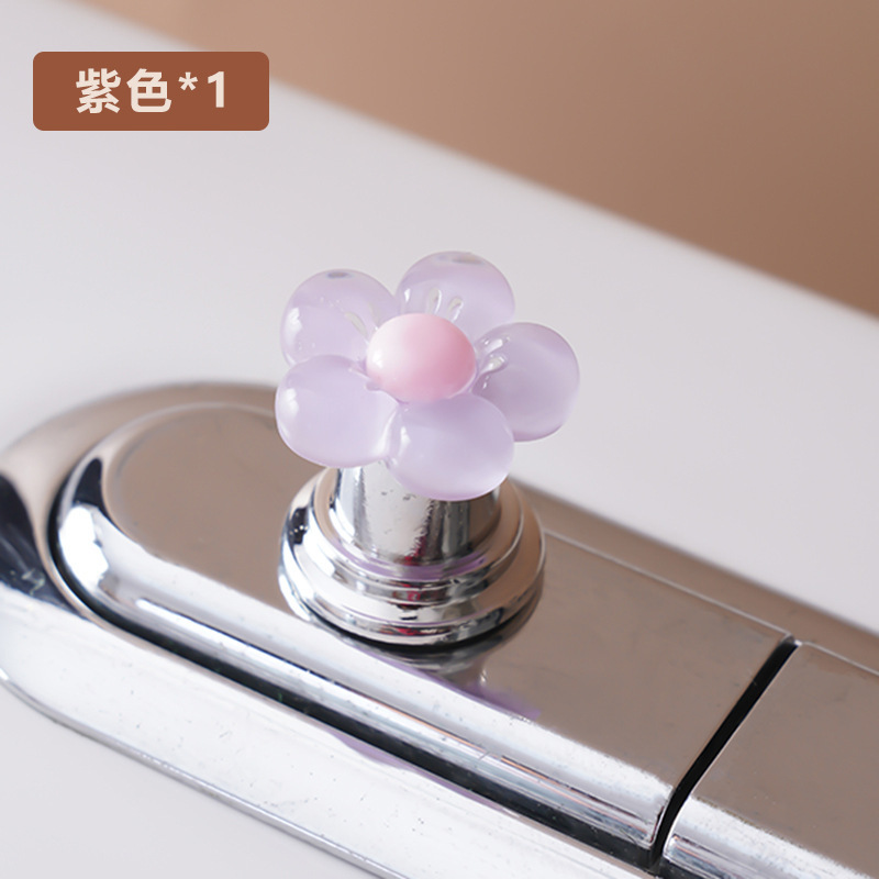 かわいい花トイレボタンネイル専用トイレ水切りスイッチ補助器ボタントイレキャップ|undefined