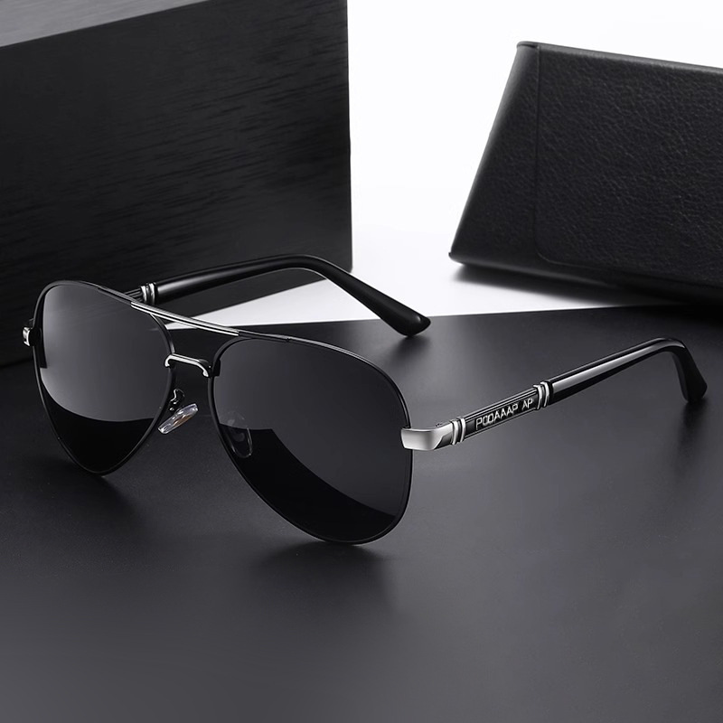 블랙 프레임, 실버 빔, 블랙 및 그레이 필름 - 무편광