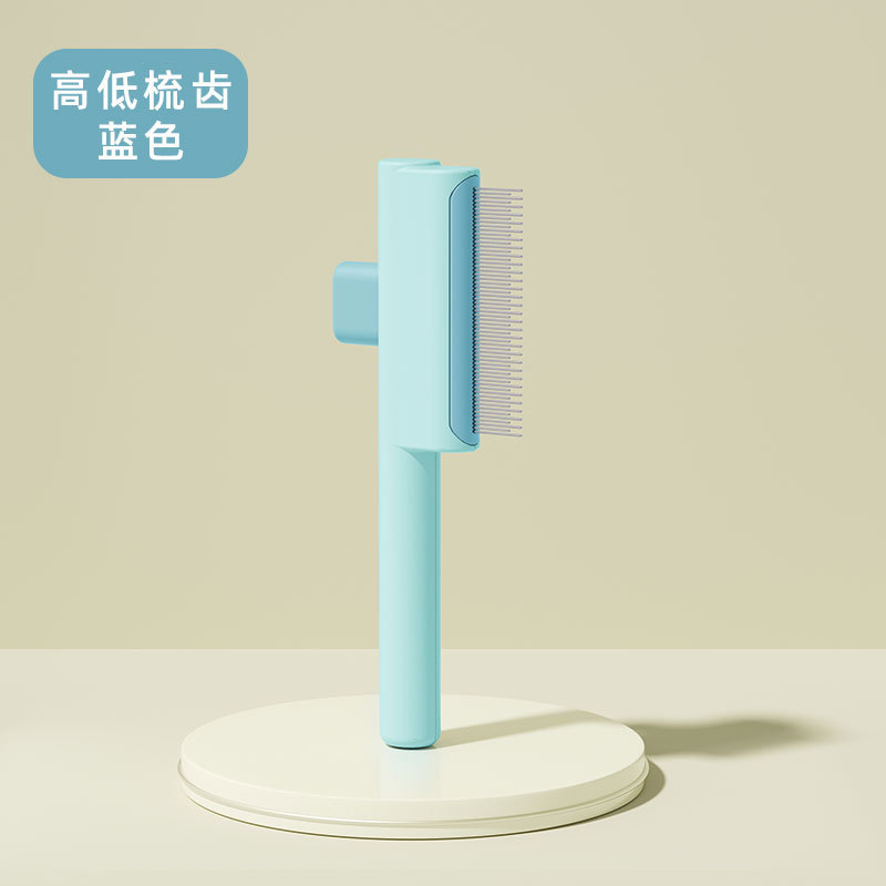 Pein de pelo de gato de mascota con un botón para abrir el nudo para eliminar el pelo flotante artefacto para gatos peinados de autolimpieza peinados peinados perros peinados