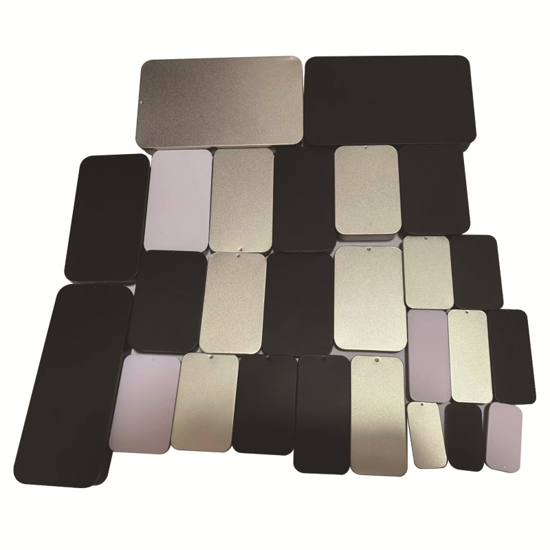 现货 马口铁推拉盒  滑盖铁盒 彩色 香膏铁盒 金属小铁盒