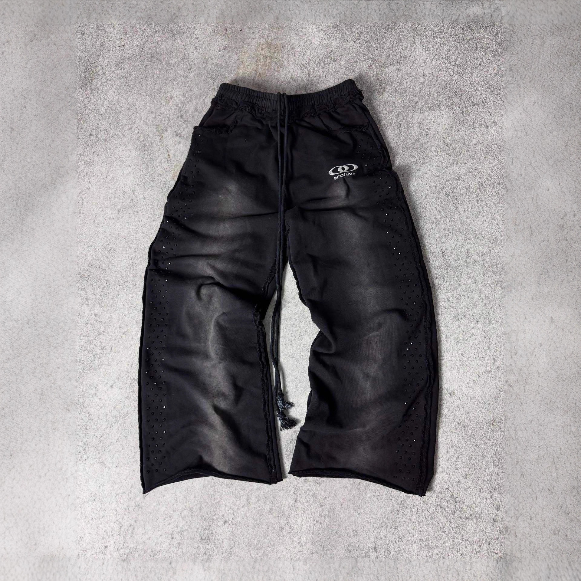 Transfronterizo estilo americano diseño callejero caliente retro pantalones casuales de tendencia relajados recto pantalones de estilo masculino