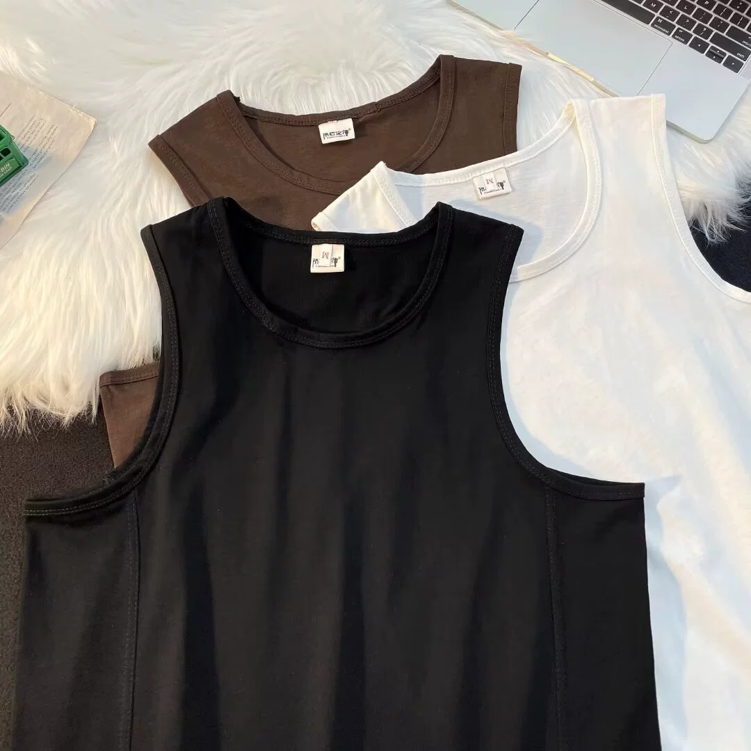 Лето 2024, новый молодежный модный жилет без рукавов в гонконгском стиле, популярный универсальный жилет без рукавов