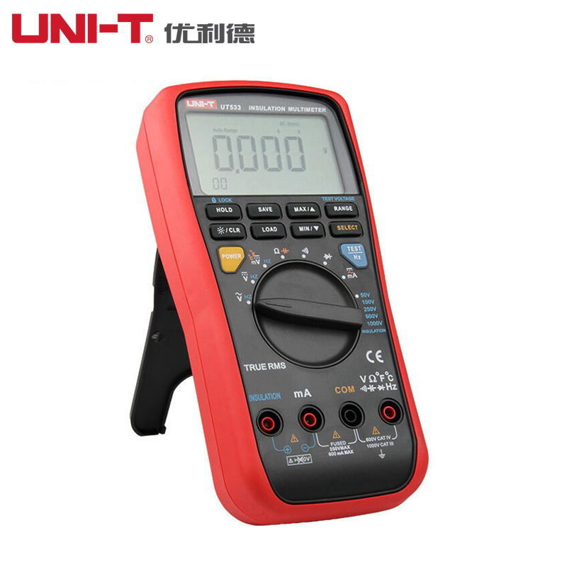 优利德UT533绝缘电阻万用表数显万能表兆欧表万用多功能电工仪表