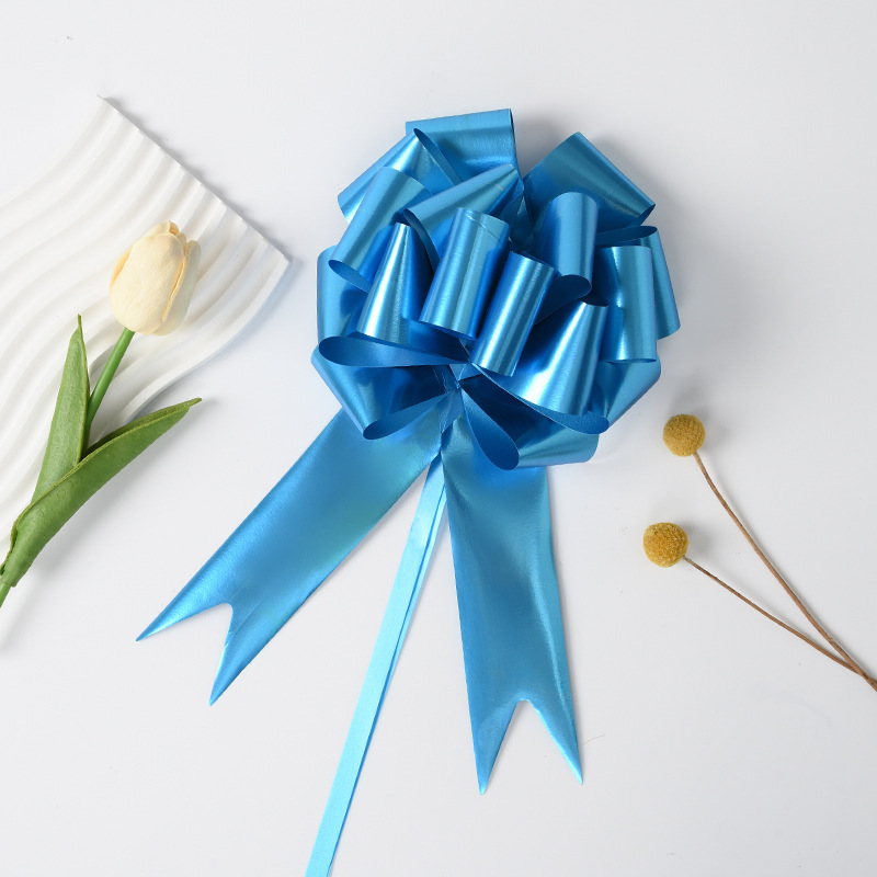 Venta caliente transfronteriza de Amazon nuevo estilo grande más de 50 secciones de flores de bola regalos de Navidad embalaje de flores de pulido mate aluminizado