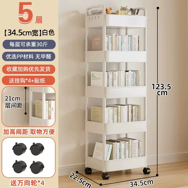 Multilayer cart for bedroom, children's storage system