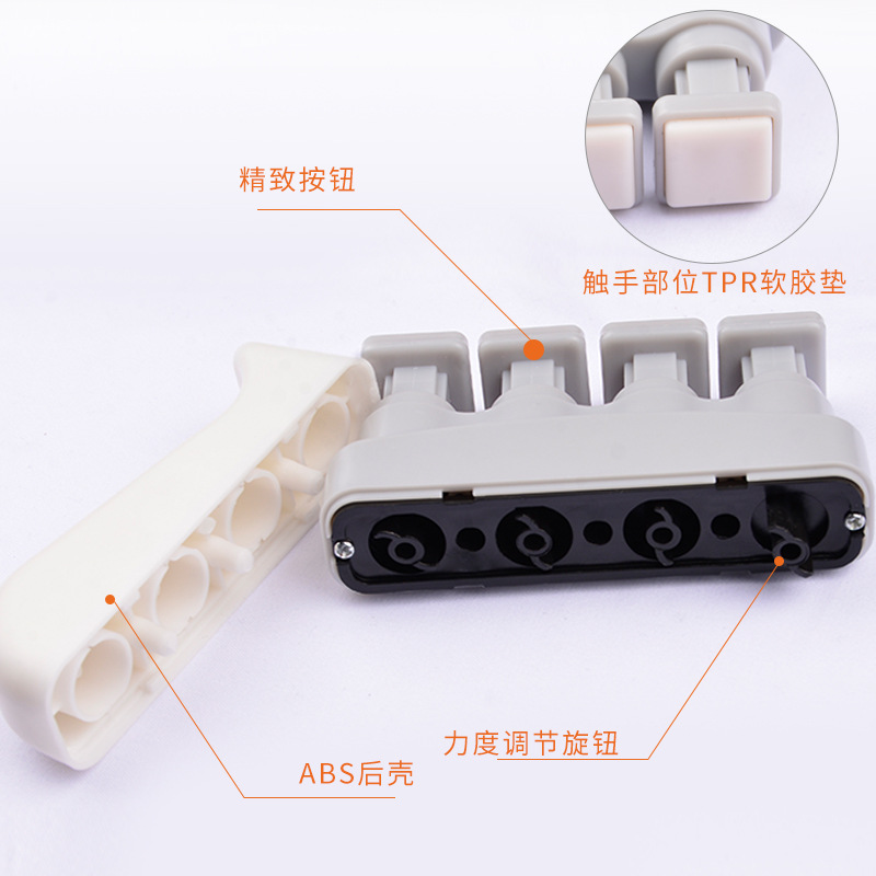 Dispositivo de agarre de delfín Instructor de dedo divisor de dedo Instructor de dedo de piano Instructor de entrenamiento de dedo Dispositivo de agarre ABS