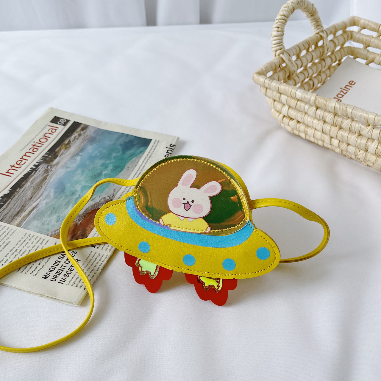 Bolso de los nuevos niños de Corea lindo bolso de hombro de dibujos animados niños y niñas bebé moda crossbody cambio accesorios bolsa