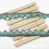 Пятно оптовая продажа, многоцветная сделай сам, этнический стиль, любовь, вышитая жаккардовая лента, украшение для одежды, этнические кружевные аксессуары