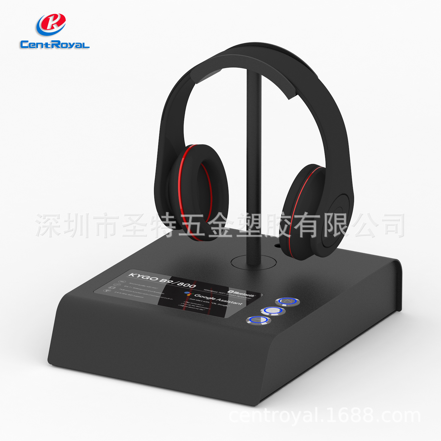 工厂设计蓝牙耳机架 带按键数码桌面展示架 柜台数码专柜展示架