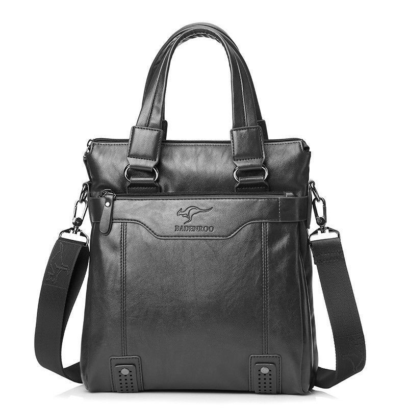 검은색 수직 핸드백