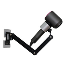 免手拿可折叠拉伸收纳吹风机支架悬停水平垂直安装电风筒懒人支架