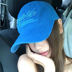 2025秋季新款复古字母刺绣棒球帽女夏显脸小百搭遮阳防晒鸭舌爆款