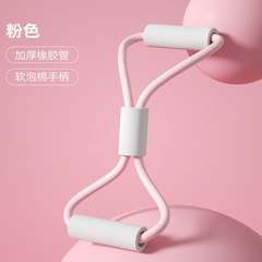 8字ラリー家庭用フィットネス弾力帯ヨガ器材女性練習開肩美背ストレッチ器痩せ背紐
