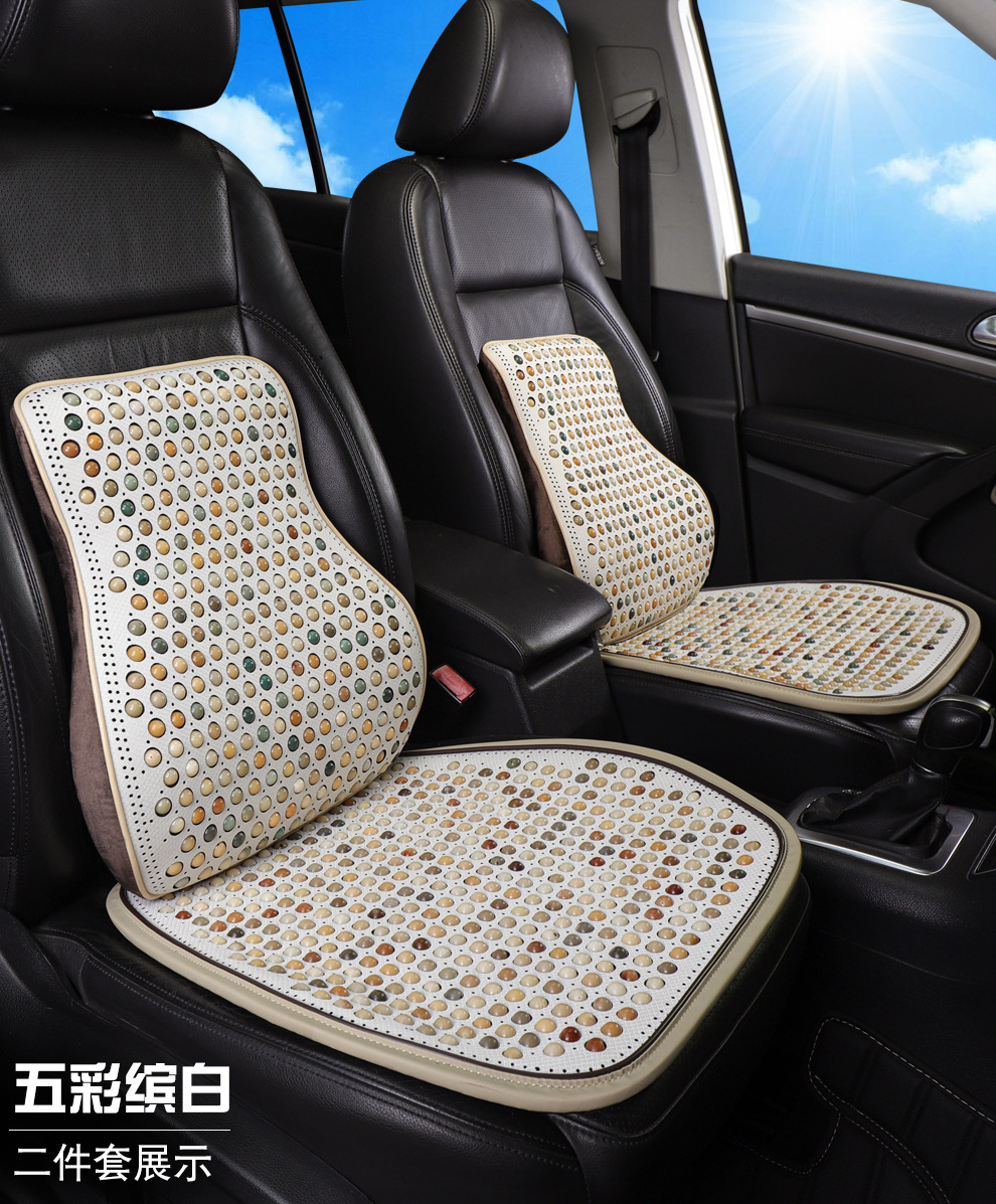 Universal Car Seat Cushion for All Seasons, Comfortable and Breathable, Summer Bead Car Seat Cushion, Natural Bodhi Beads, Summer Cooling Cushion