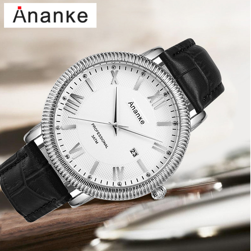 Ananke ANANKE Watch Men's Japanese movement leather men's watch_voghion.com
