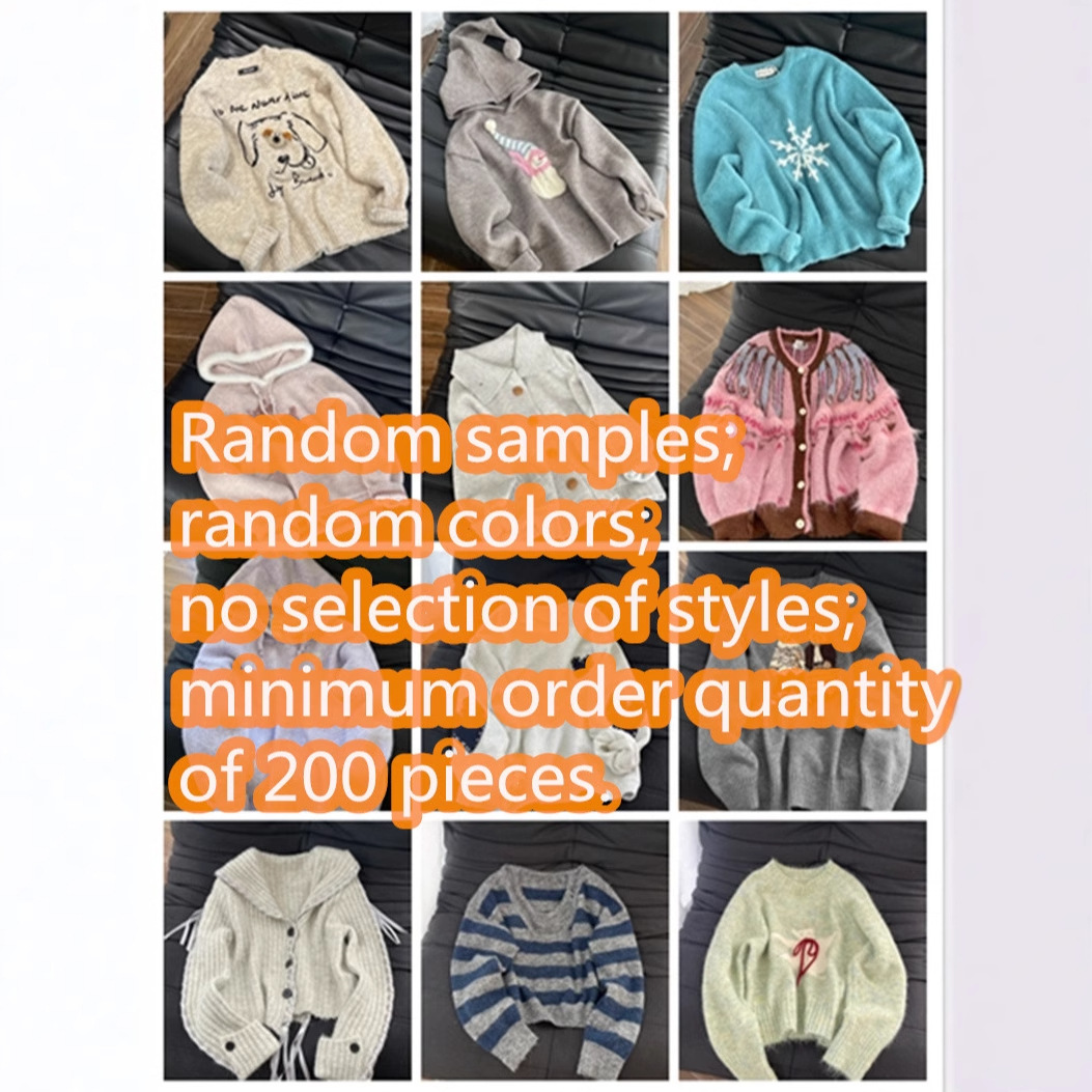 Exported clothing新款女装秋冬季外贸服装大朗毛衣杂款 摆摊货源