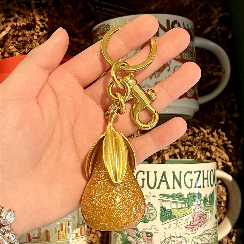 1 Piece Quantity 1 Piece Alloy Resin Fruit Spring Ring Trigger Clasp Closure Bag Charms