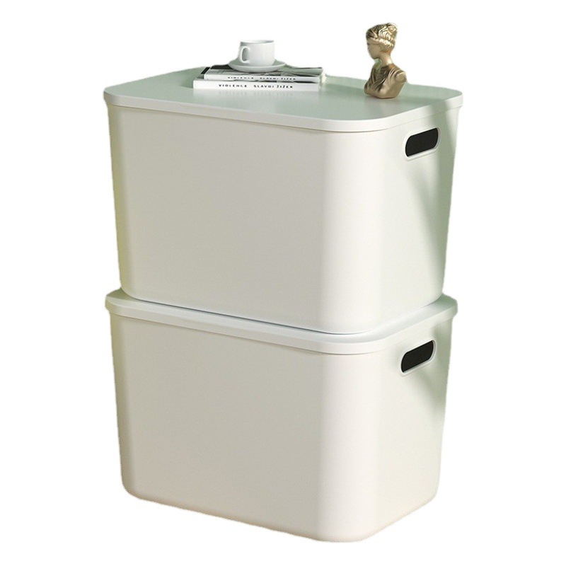 Caja de almacenamiento de plástico smiley para escritorio dormitorio balcón image 1