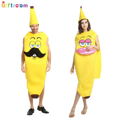 Stunning Fruit Costume Jazz Banana Costume Carnival Party Costume for Adults, Men and Women, Funny and Quirky Banana Person Costume