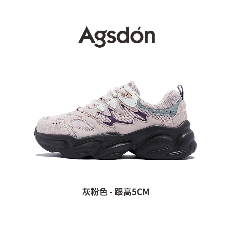 Zapatos Deportivos Augu Shiden para Mujer, Modelo 2025, Nuevos Zapatos Casuales de Invierno con Suela Gruesa para Senderismo y Montañismo, Color Blanco