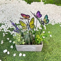 国境を越えた電子商取引ガラス蝶挿し公園中庭庭芝生ガーデニング花と植物の装飾アレンジメント撮影用品