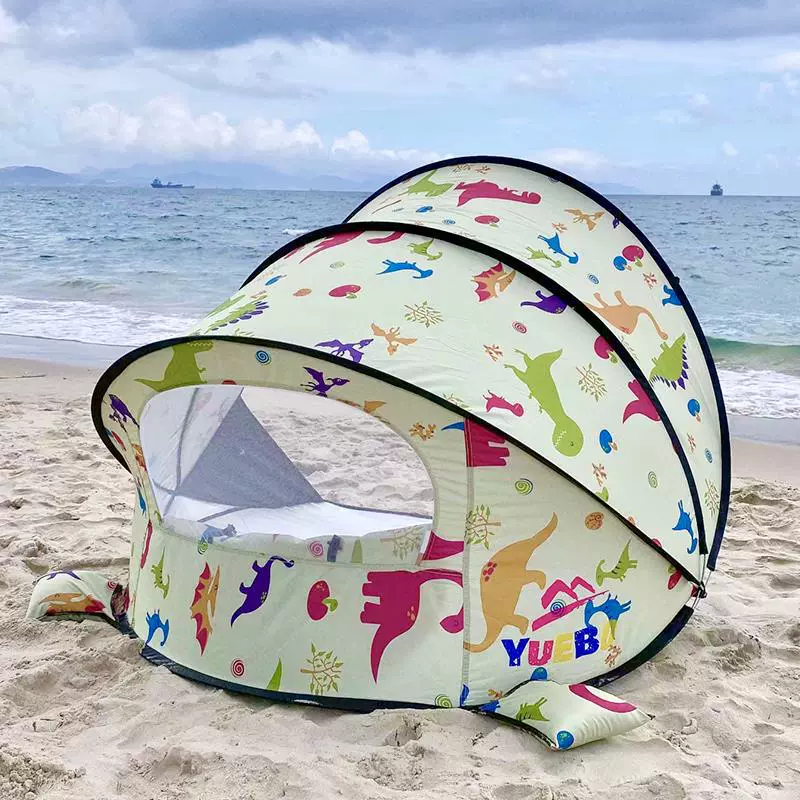 Beach automatic folding travel handheld tent playing with sand, beach style, fully automatic