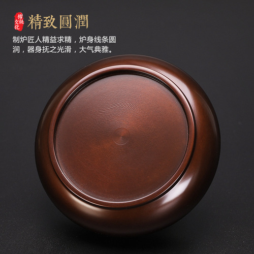 Incense burner household indoor disc incense burner large Xuande burner agarwood incense burner for Buddha sandalwood burner creative ornaments