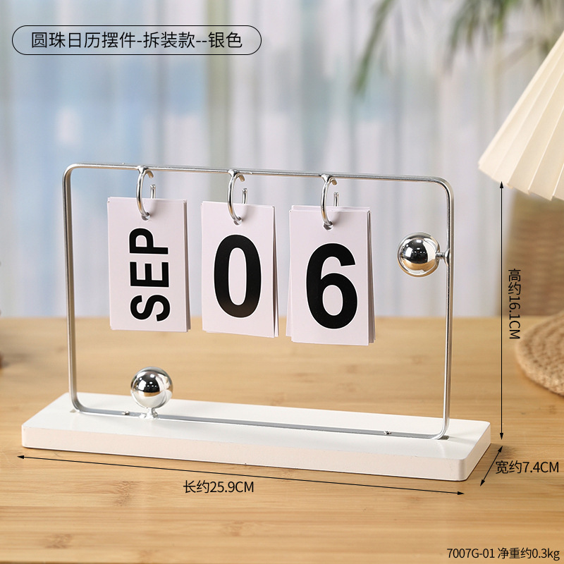 Madera Flip calendario escritorio creativo personalizado escritorio calendario hogar escritorio calendario joyería simple decoración decorativa de la tabla