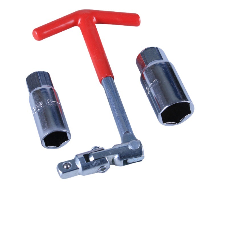 Llave de enchufe de bujía 14-16-21t tipo llave de enchufe herramienta de reparación de automóviles llave hexagonal llave de bujía