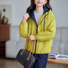 加绒派克棉服女款冬季2025新款时尚连帽加厚棉衣短款保暖棉袄外套
