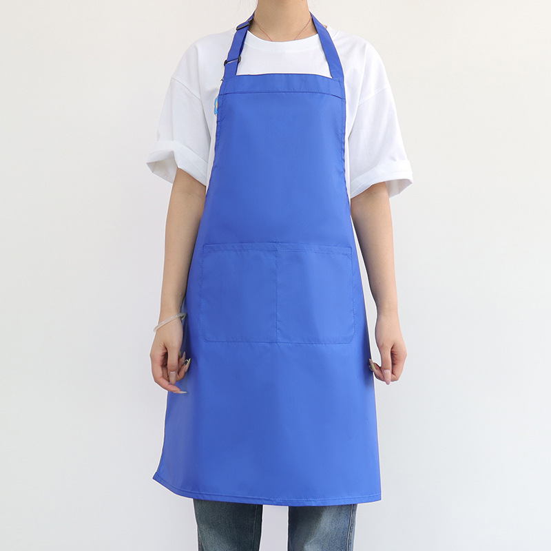 Nuevo delantal impermeable transfronterizo logotipo personalizado ajustable cocina doméstica lavaplatos panadería delantal de ropa de trabajo