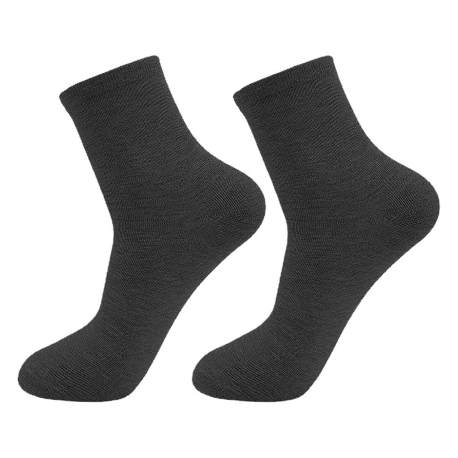 Носки средней длины в индивидуальной упаковке, повседневные женские носки, одноразовые носки для деловых мужчин, оптом из Чжуцзи, влагопоглощающие