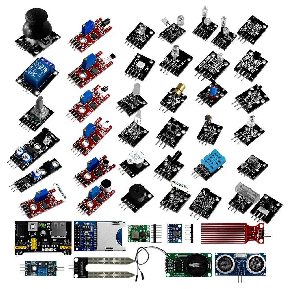 45种传感器模块 学习实验套件 适用于STM32/UNO R3/