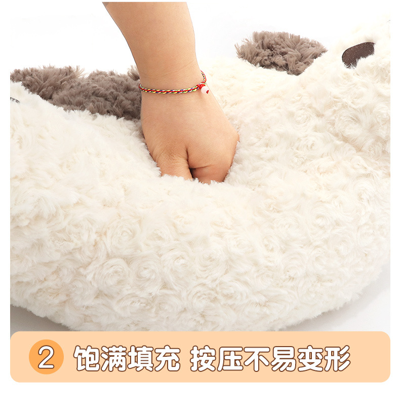 Car headrest neck pillow a pair of female driver pillow cute puppy car pillow car seat waist neck pillow