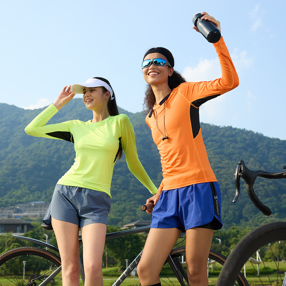 Amazon camiseta de entrenamiento de baloncesto de manga larga camiseta de entrenamiento para hombres camiseta de entrenamiento de bicicleta camiseta deportiva