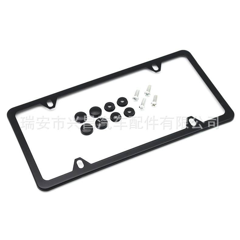 Qìchē – US Standard License plate holder/license plate holder - black