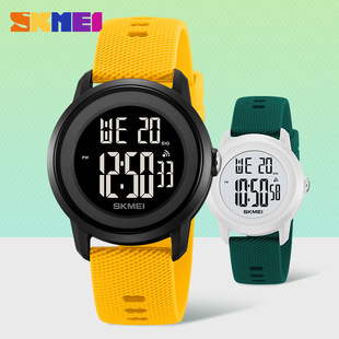 Skmei Export Multifunctional Waterproof Sports Digital Watch for Men and Women, Simple and Versatile Colorful Silicone Band Watch Wholesale
