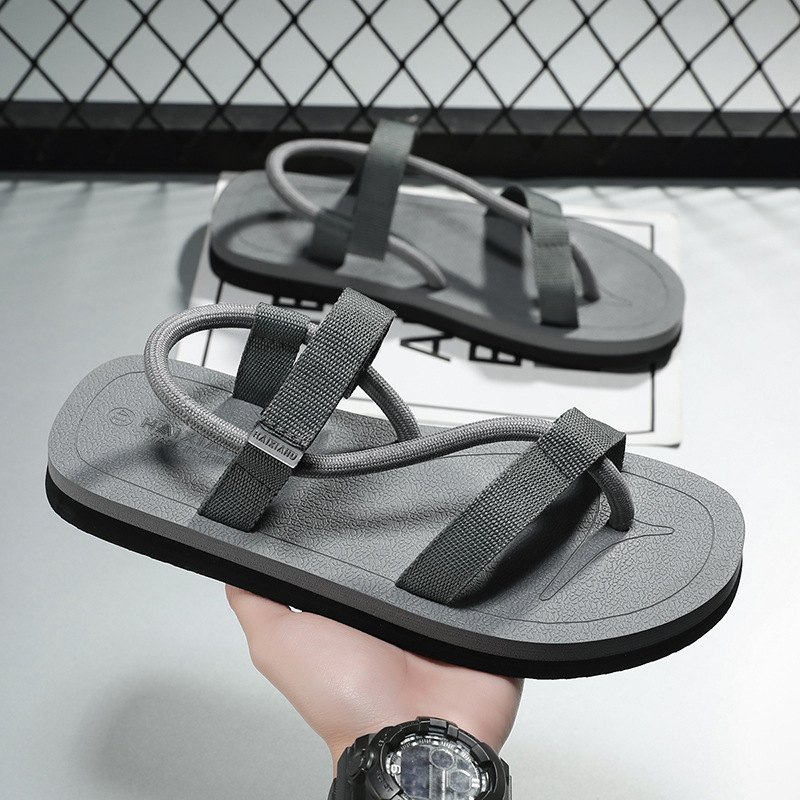 Chanclas zapatos de hombre verano nuevo estilo de los hombres ropa exterior antideslizante, ligero, resistente al desgaste, chanclas de mierda, sandalias deportivas