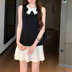 2025富家千金优雅名媛法式老钱风蝴蝶结小香风连衣裙女轻奢高级感