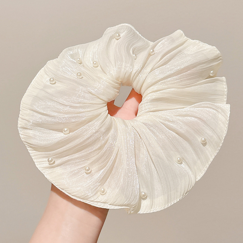 法式复古大肠发圈女感缎面韩系百搭发绳森系头绳发饰大号头饰|undefined