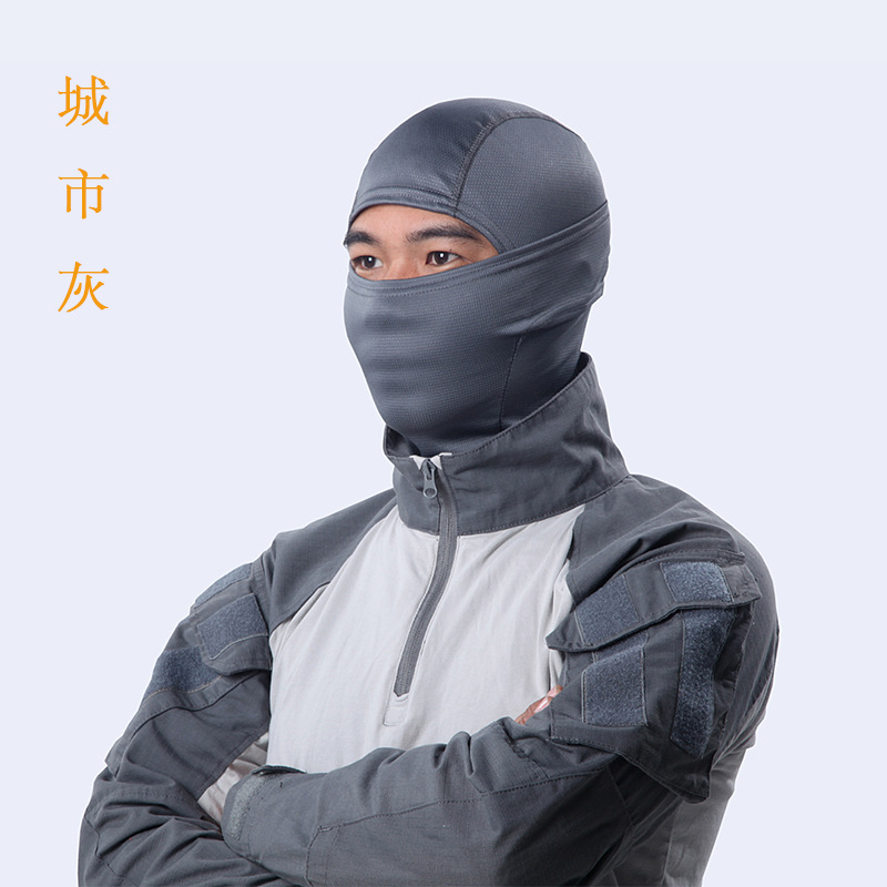 Jefe de camuflaje Ninja sombrero de secado rápido transpirable deportes bufanda al aire libre a prueba de viento a prueba de arena camuflaje bufanda