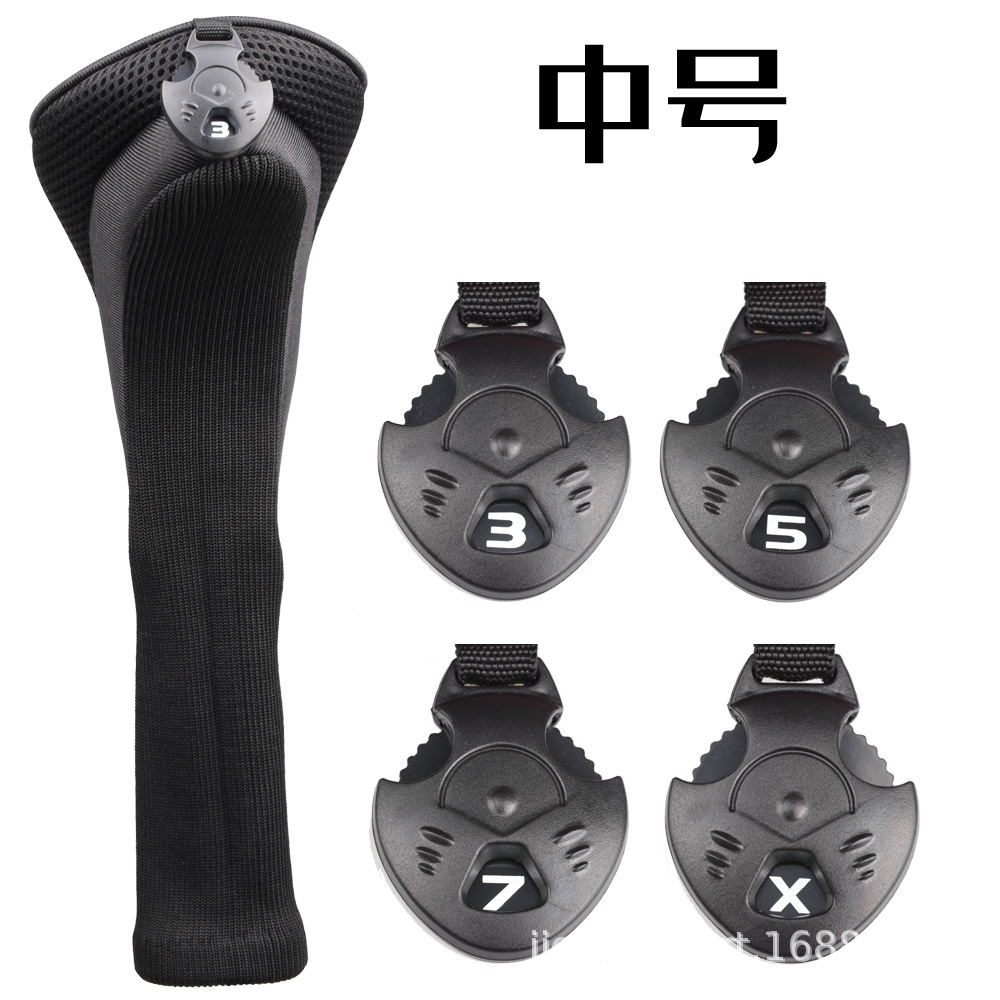 Cubierta vendedora caliente transfronteriza No. 1, 3, 5 accesorios de madera del golf de la cubierta del casquillo del golf de la cubierta protectora del polo