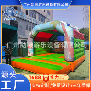 Inflatable Castle Large Children's Playground Naughty Castle Amusement Equipment Outdoor Slide Climbing Rock Climbing Trampoline Land Park