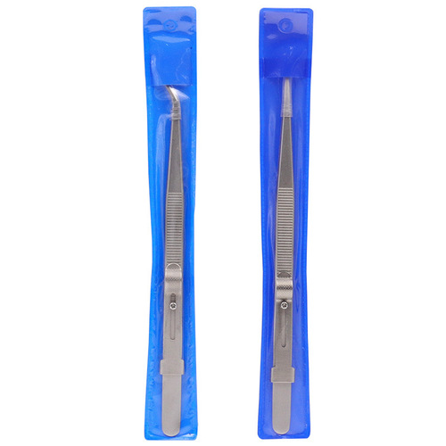 Stainless Steel Tweezers Multipurpose Tweezers Jewelry Clamping Tools Gem Clips Diamond Jewelry Tweezers