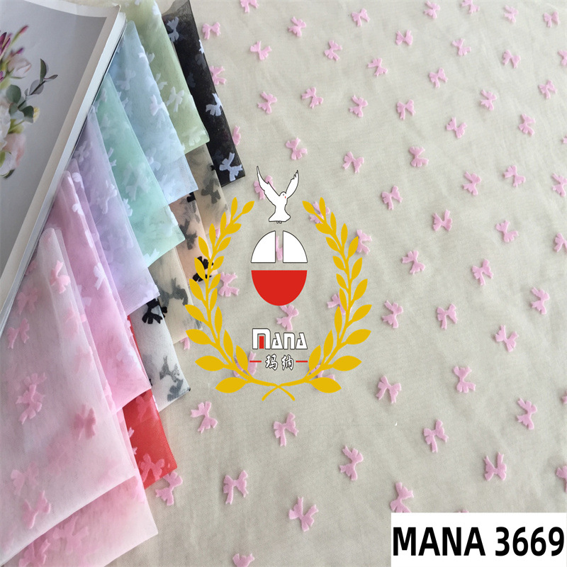 锦纶特密美国网植绒蝴蝶结童装公主裙蓬蓬裙女装连衣裙网纱面料