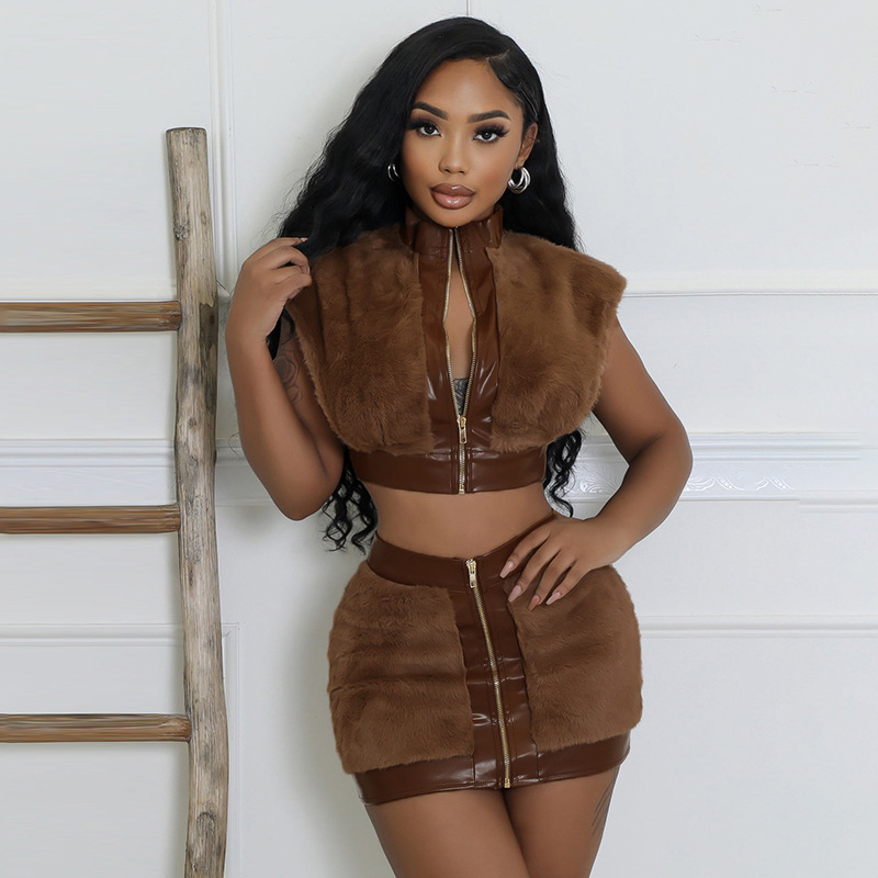 Women Wear Autumn Sexy Sexy Hip Bag Skirt Outfit